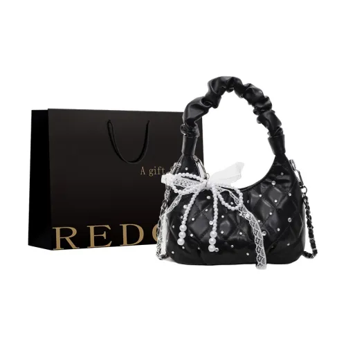 REDOO ПУ (полиуретан) Сумка Стандартная Женская Черная Серебряная Экрю Синяя Розовая