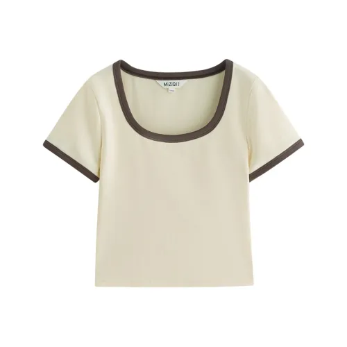 MIZIQI Короткие Рубашки с Короткими Рукавами Женские