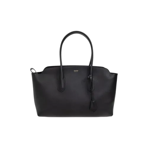 TF Телячья кожа Тоут Сумка Сумка для покупок Сумка Большая Женская Черная