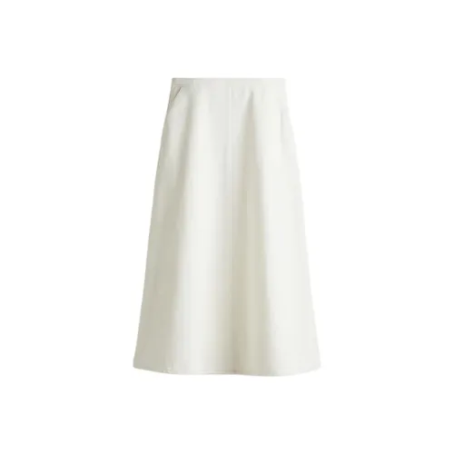 H&M Белые Женские Джинсовые Длинные Юбки