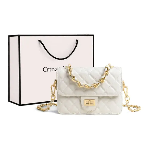 Crtnzo Kroez Сумка через плечо из коровьей кожи обычная белый черный