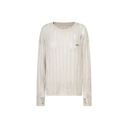 CUWU Рукав с оборванным плечом Длинный рукав Т-рубашка Женская