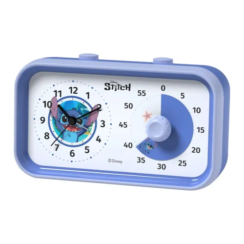 Disney Stitch Серия Электронный Механизм ABS Будильник Унисекс Синий