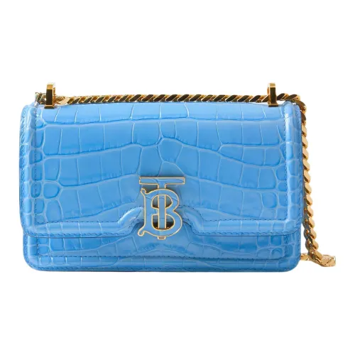 Burberry Сумка через плечо из коровьей кожи Мини Женская Синяя