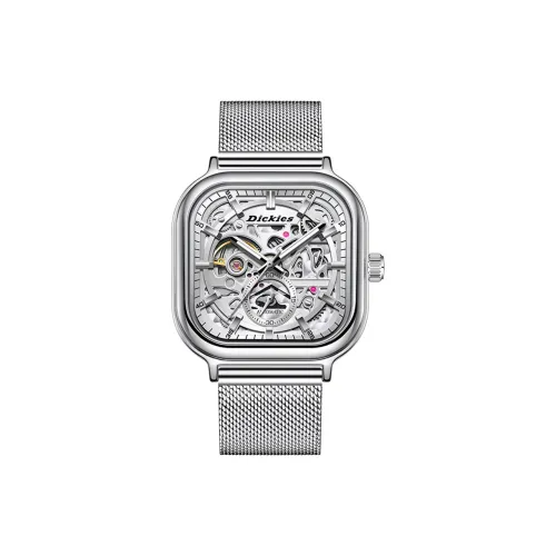 Dickies Механические часы Movement унисекс, 48,5mm*42,5mm, серебряные