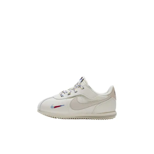 Nike Cortez EasyOn Устойчивый к истиранию Дышащий Низкий Топ Обувь для малышей Экрю Младенец и Малыш