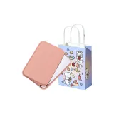 Розовая сумка для покупок с принтом ленты