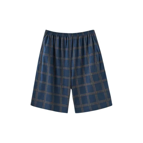 QIAOYUN Темно-синие мужские пижамные штаны