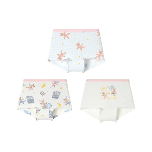 JIUSUIBAN Белый + Белый + Синий Детские Трусы