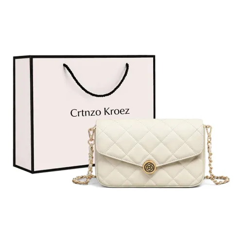 Crtnzo Kroez Коровья кожа с синтетической кожей маленькая квадратная сумка сумка через плечо женская экрю