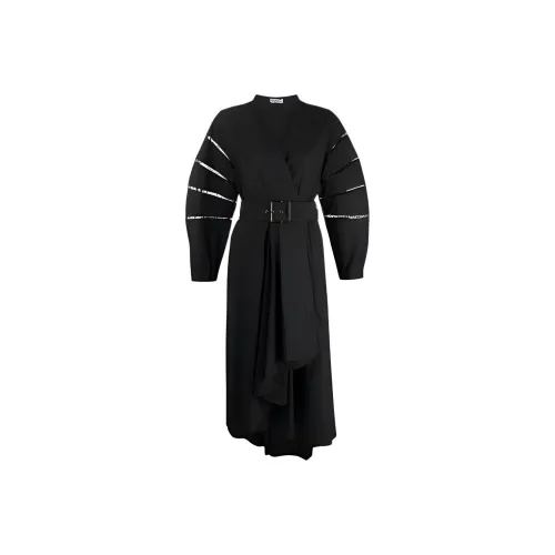 BRUNELLO CUCINELLI Black Женские Длинные Платья с Рукавами