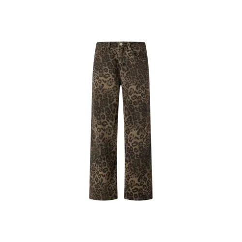 INNI Женские джинсы с леопардовым принтом