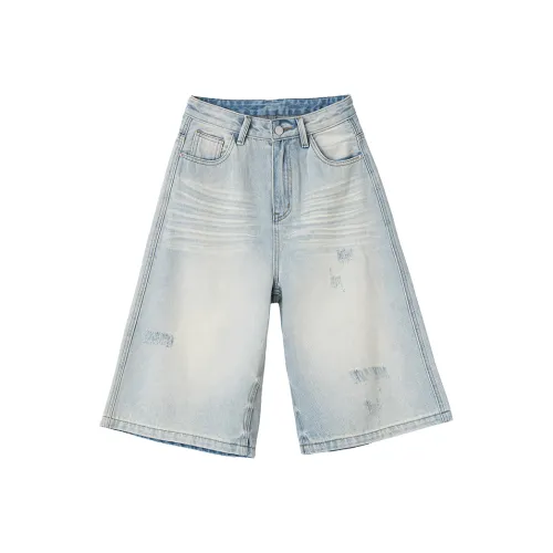 Azvk UD 1101 2 Светло-синий Штаны капри Женские Джинсовые шорты