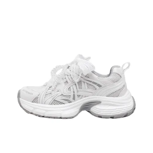 WOOS BOBO Амортизация Дышащий Легкий Увеличение Высоты Низкий Топ Толстая Подошва Женские Серо-бежевый