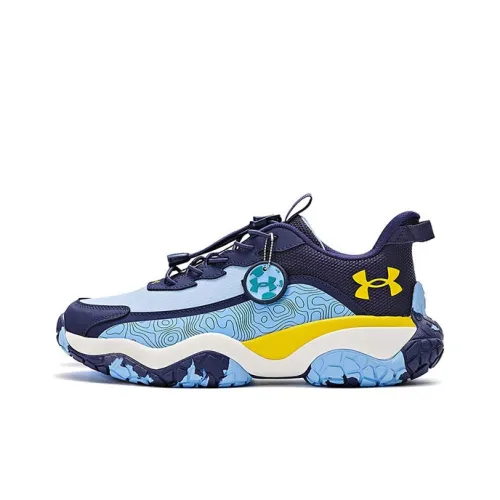 Under Armour Детская беговая обувь Низкий топ Синий Школьный возраст
