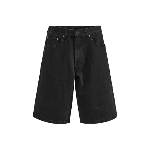 P.M.W Черные Мужские Джинсовые Шорты