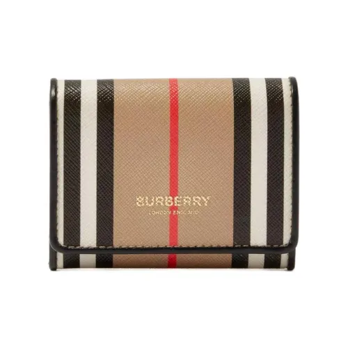 Burberry Резина Холст Держатель для карт Женские Хаки и Черный