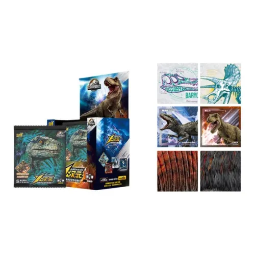 KAYOU Динозавр Наклейка X Dimension Jurassic World Collection Edition Тираннозавр Рекс Карты для дуэлей 1 коробка