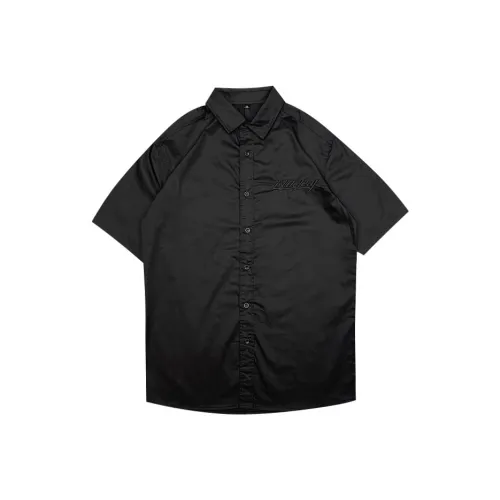 NUCLEAR EXPLOSION Черные Мужские Рубашки