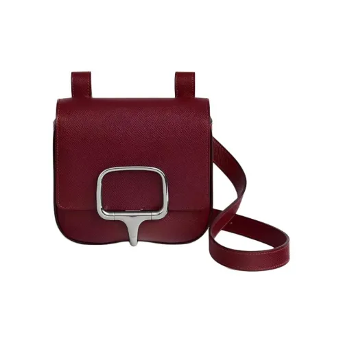 HERMES Della Cavalleria Epsom Телячья кожа Сумка через плечо Мини Женская 55 Rouge H HERMES Красный