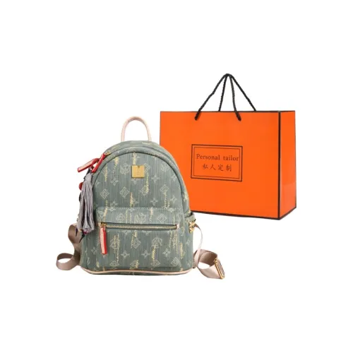 YTARA Denim Backpack Women's Sky Blue