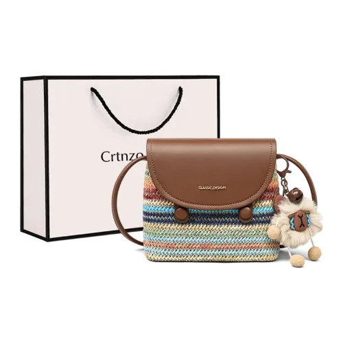 Crtnzo Kroez Вязаные ткани синтетическая кожа чехол для телефона сумка через плечо женский радужный