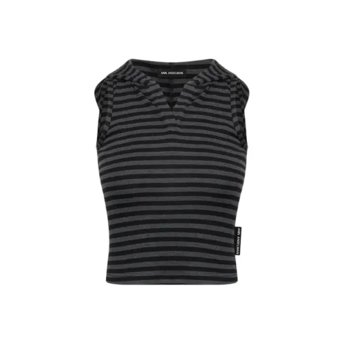 Ann Andelman Темно-серые Женские Майки