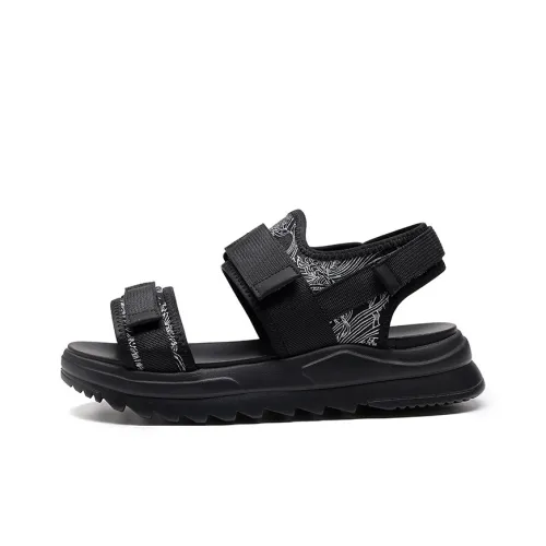 SENJIALUO Пляжные сандалии Мужские Черные