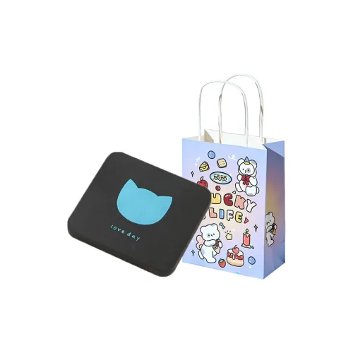 Stubborn Черный Золотой Запечатанный Складной Мини Портативный Двойной Сторонний Увеличивающий Зеркало для Макияжа