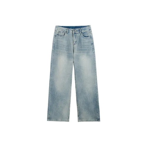 ZMOH Синие Унисекс Джинсы