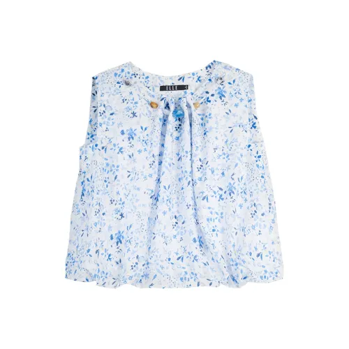 Elle Голубой цветок Женские майки