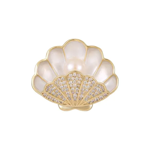 Фиолетовый пресноводный жемчуг броши женские