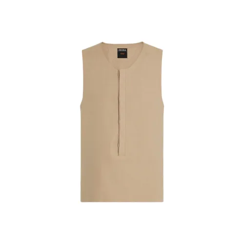 Ermenegildo Zegna Светлый тауп Мужские майки