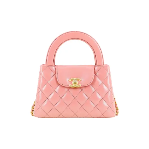 CHANEL Телячья кожа Сумка Мини Женская Кораллово-красный