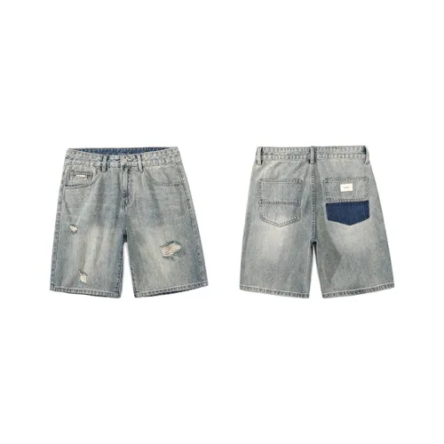 GDRG Синий [Состаривание Стиль] ✪✪✪✪✪ Унисекс Джинсовые шорты