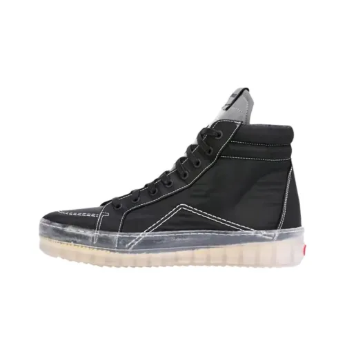 RHUDE Скейтборд Кроссовки High Топ Черные Мужские