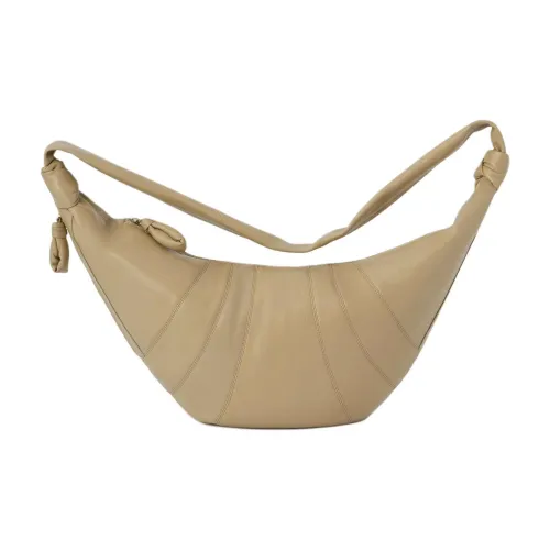 Lemaire Овчина Круассан Сумка Плечевая Сумка Большая Женская Earth Brown