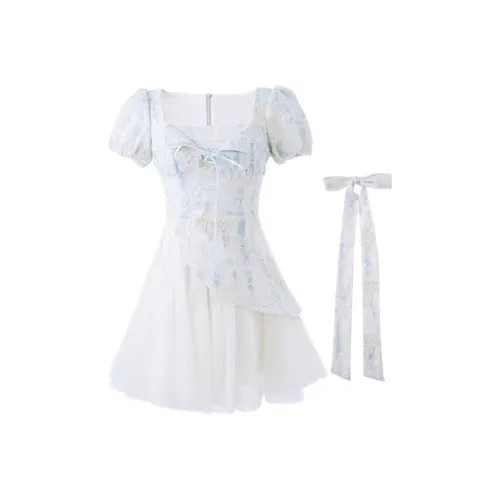 SEAR OFFICIAL Короткое платье с короткими рукавами женское