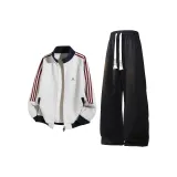 Светлый Фотиния Серый Топ + Черные Штаны