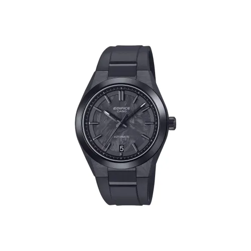 CASIO EFK 100 Collection Автоматический Ручной Механизм Смольный Ремешок Часы Унисекс Черный Циферблат
