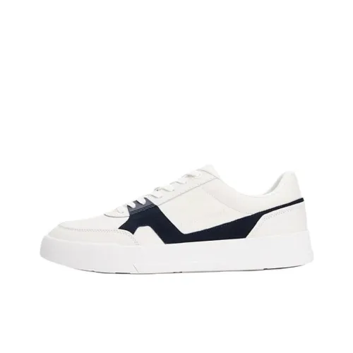 Tommy Hilfiger TRAINERS Низкий Топ Скейтборд Кроссовки Мужские Белый Синий