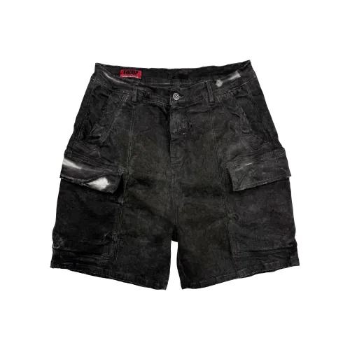EODUP Черные Мужские Джинсовые Шорты