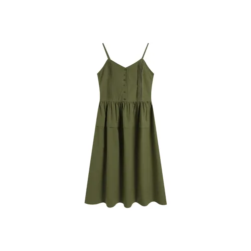 MIGU Травяной зеленый Женские Слиплатья