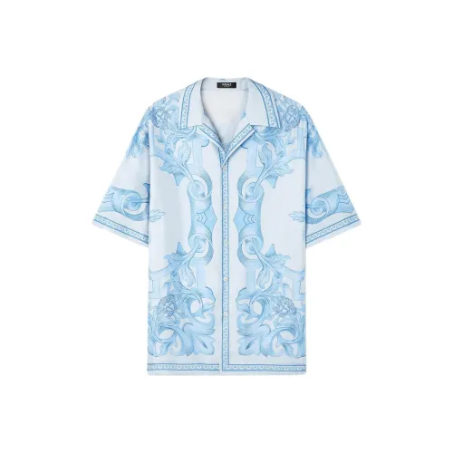 VERSACE Мужские Синие Рубашки