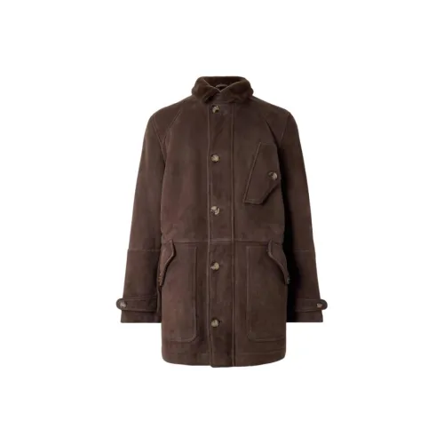 BRUNELLO CUCINELLI Куртки и Пальто Мужской Коричневый