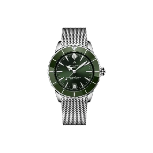 Breitling Автоматический Механический Movement Унисекс Super Ocean Culture Collection Часы 40 мм Зеленые