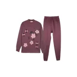 8727 Красно-бурый (Средний воротник, комплект одежды)