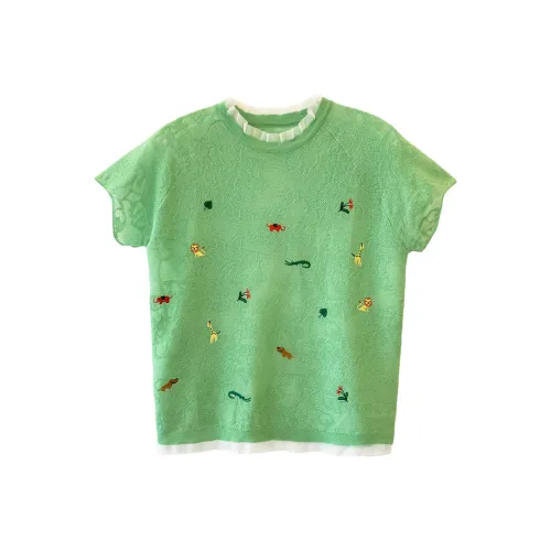 OUBO Зеленый Женские Трикотаж