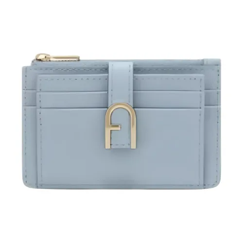 Furla Коровья кожа Держатель для карт Маленький Женский Синий