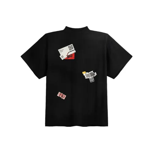 DBW DOUBLEWIN Черная унисекс футболка